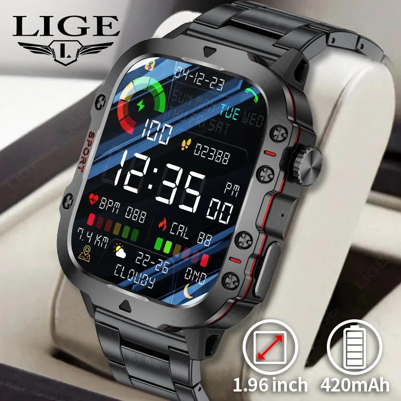LIGE 2024 ߿  Ʈ ð  IP68   Ftiness  ð  ȭ Smartwatch For ȵ̵ IOS